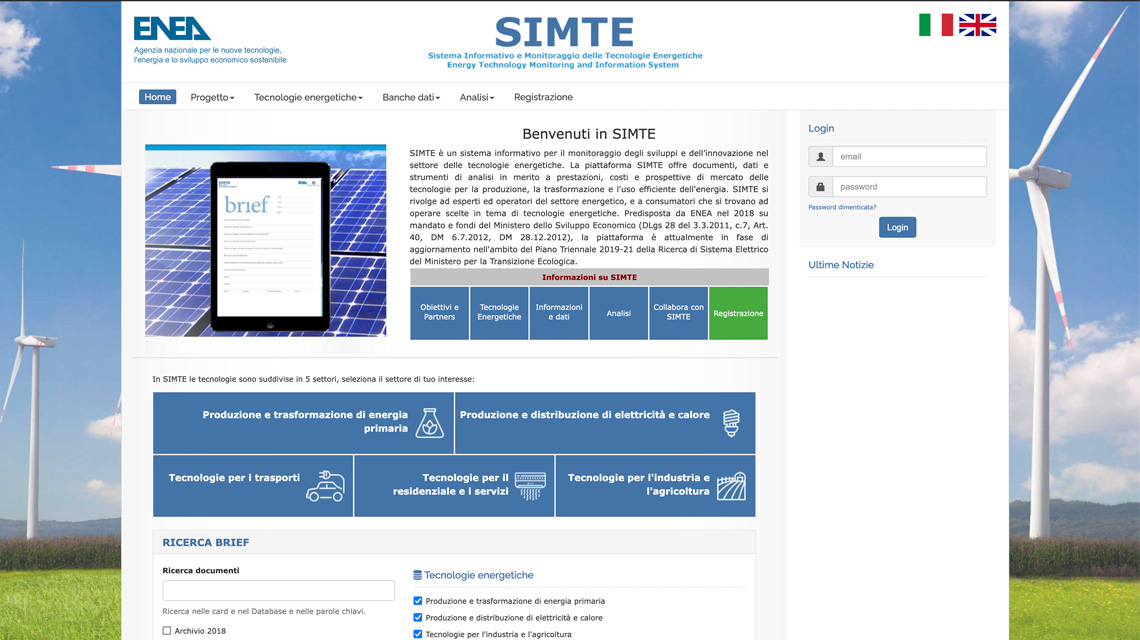 Portale progetto SIMTE