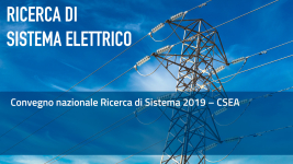 Convegno nazionale Ricerca di Sistema 2019 – CSEA 